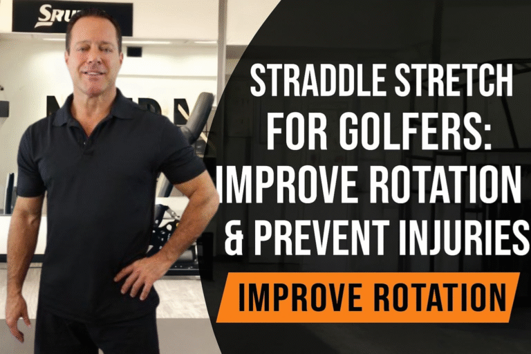 Straddle Stretch for Golfers: Improve Rotation, Hip Mobility for more speed and increase distance off the tee.