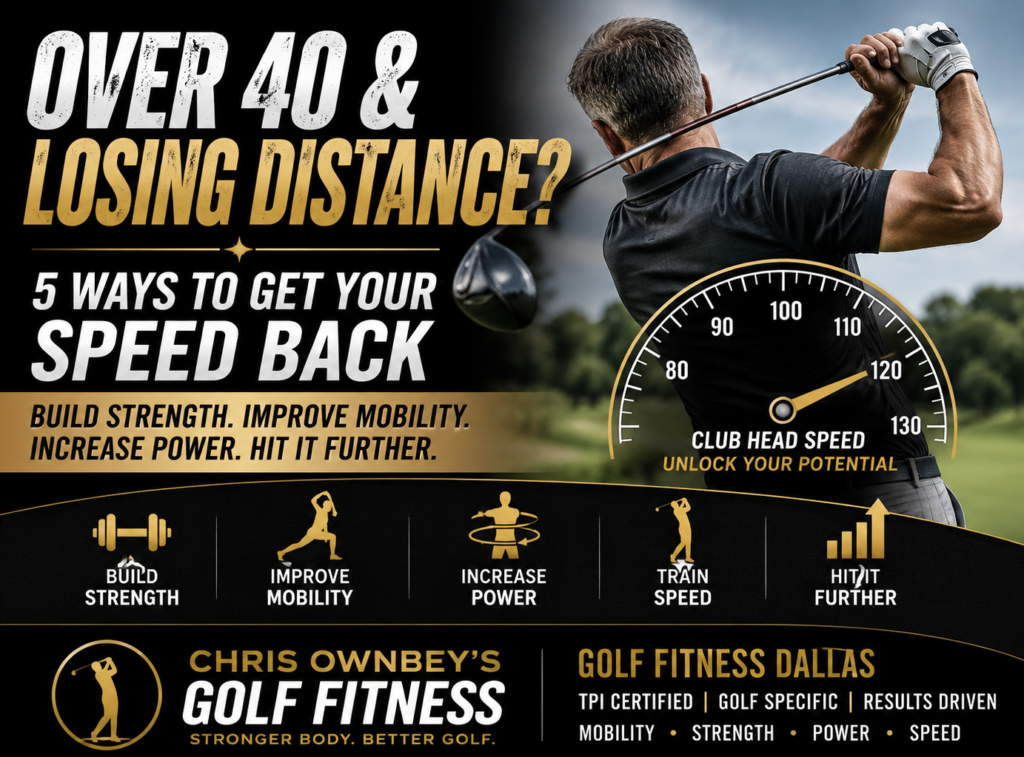 Why Men Lose Golf Club Head Speed After 40 | Golf Fitness Dallas